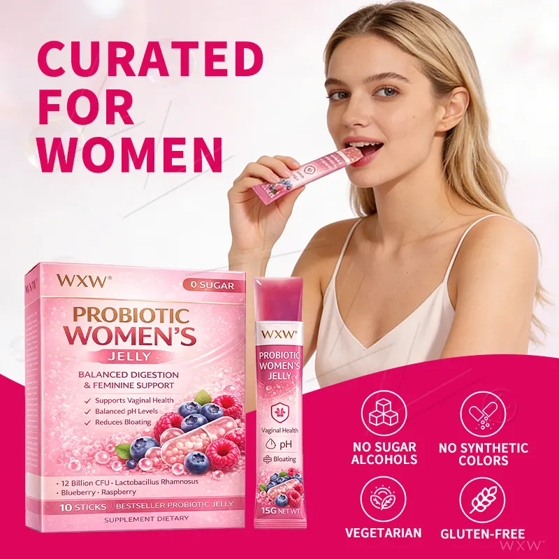 Probiotic Jelly Sticks for Women Digestive Gut Health Prebiotic Complex pH Balance OEM Service