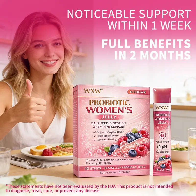 Probiotic Jelly Sticks for Women Digestive Gut Health Prebiotic Complex pH Balance OEM Service