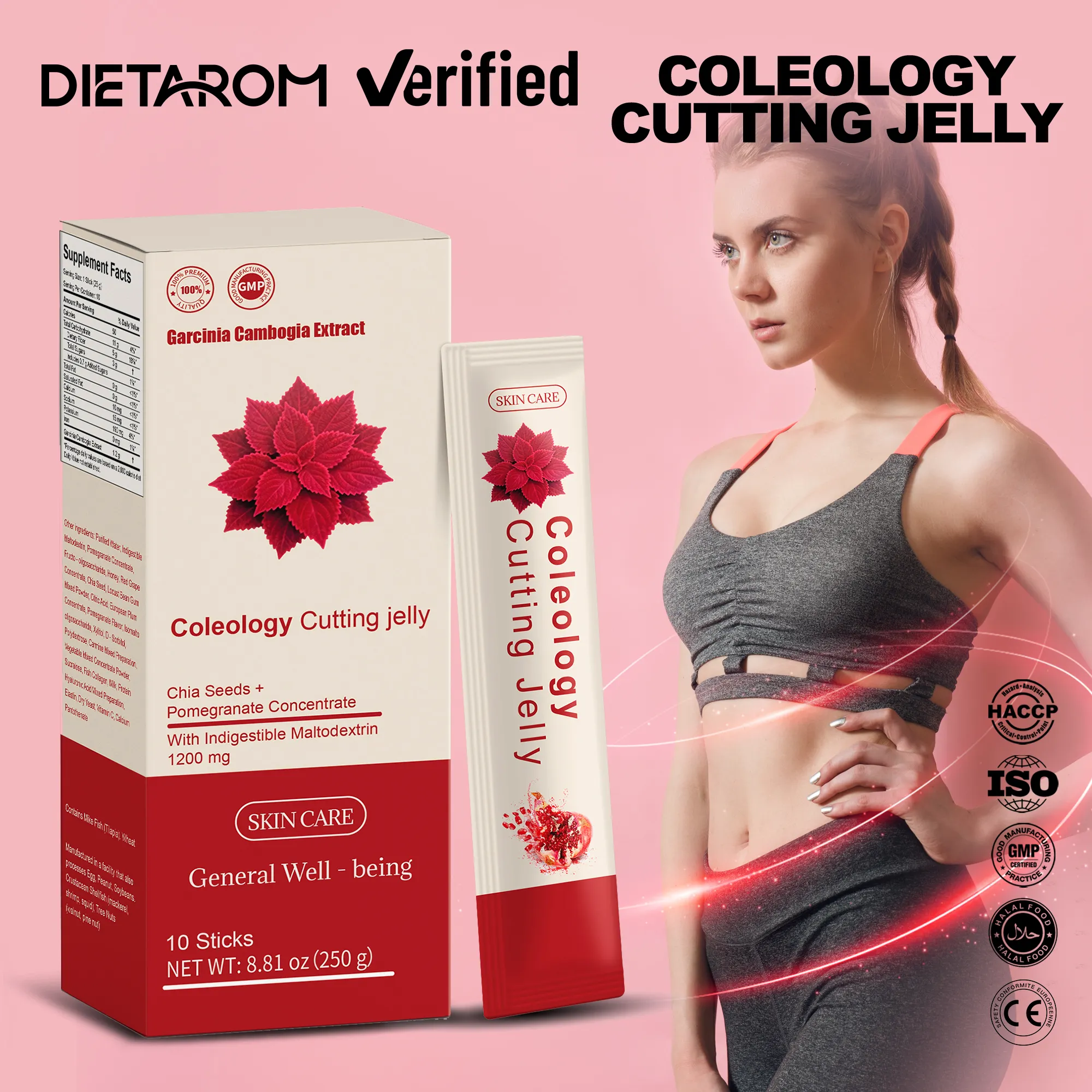 OEM Detox Jelly Fiber Fruit Flavor Diet Jelly for Healthy Slim Weight Loss Product for Burn Fat Jelly Stick Factory GMP Halal