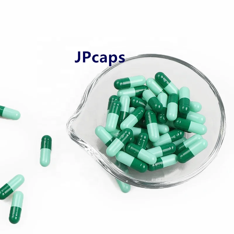 JPcaps Wholesale Bulk Custom Printed Hard Bone Gelatin Capsules Sizes 000/00/0/1/2/3/4/5 HALAL ISO CGMP Certified 99.9% Filling