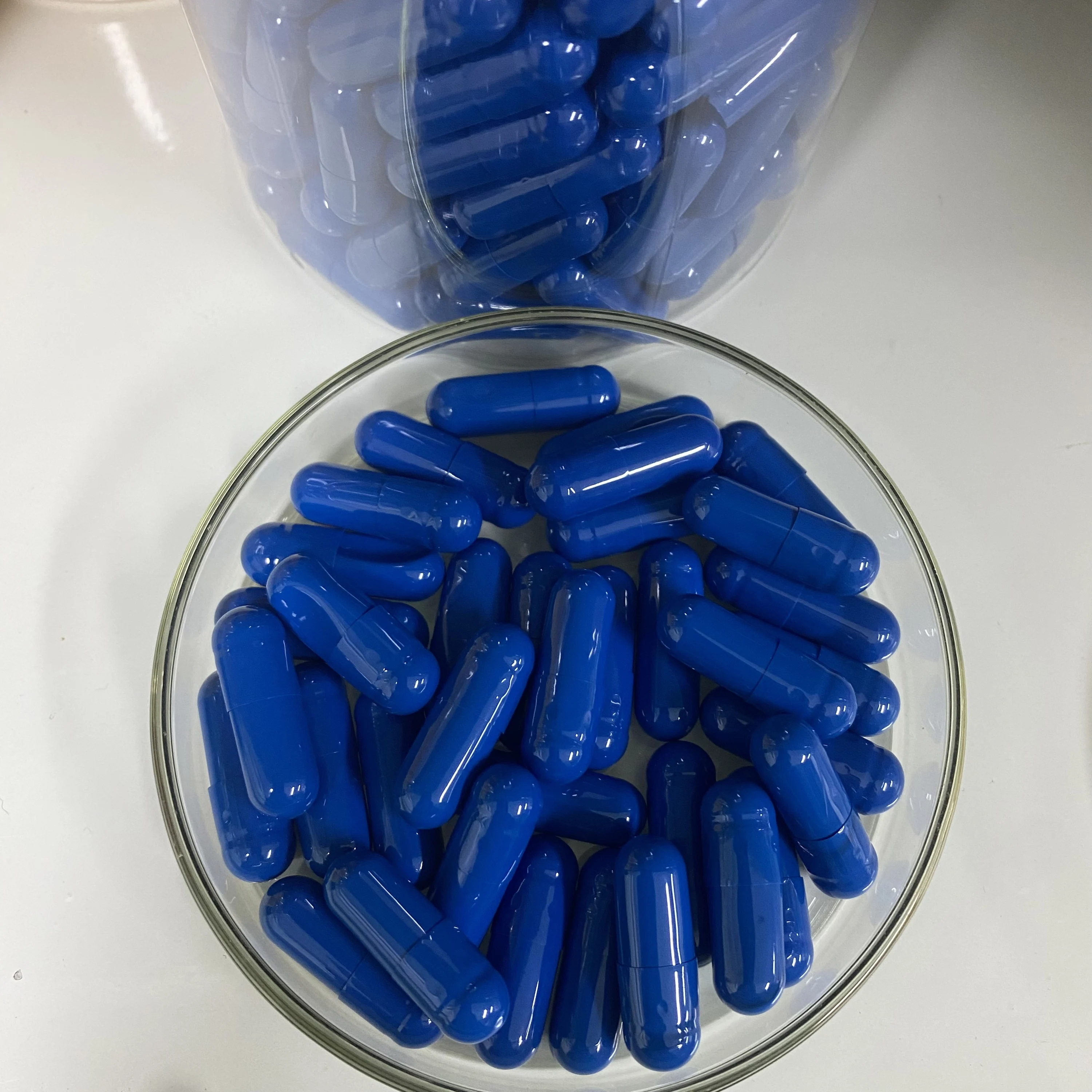 Wholesale JPcaps Deep Dark Blue HPMC Empty Hard Gelatin Capsules Sizes 00 0 1 2 Bulk ISO Certified Free Samples Available Health