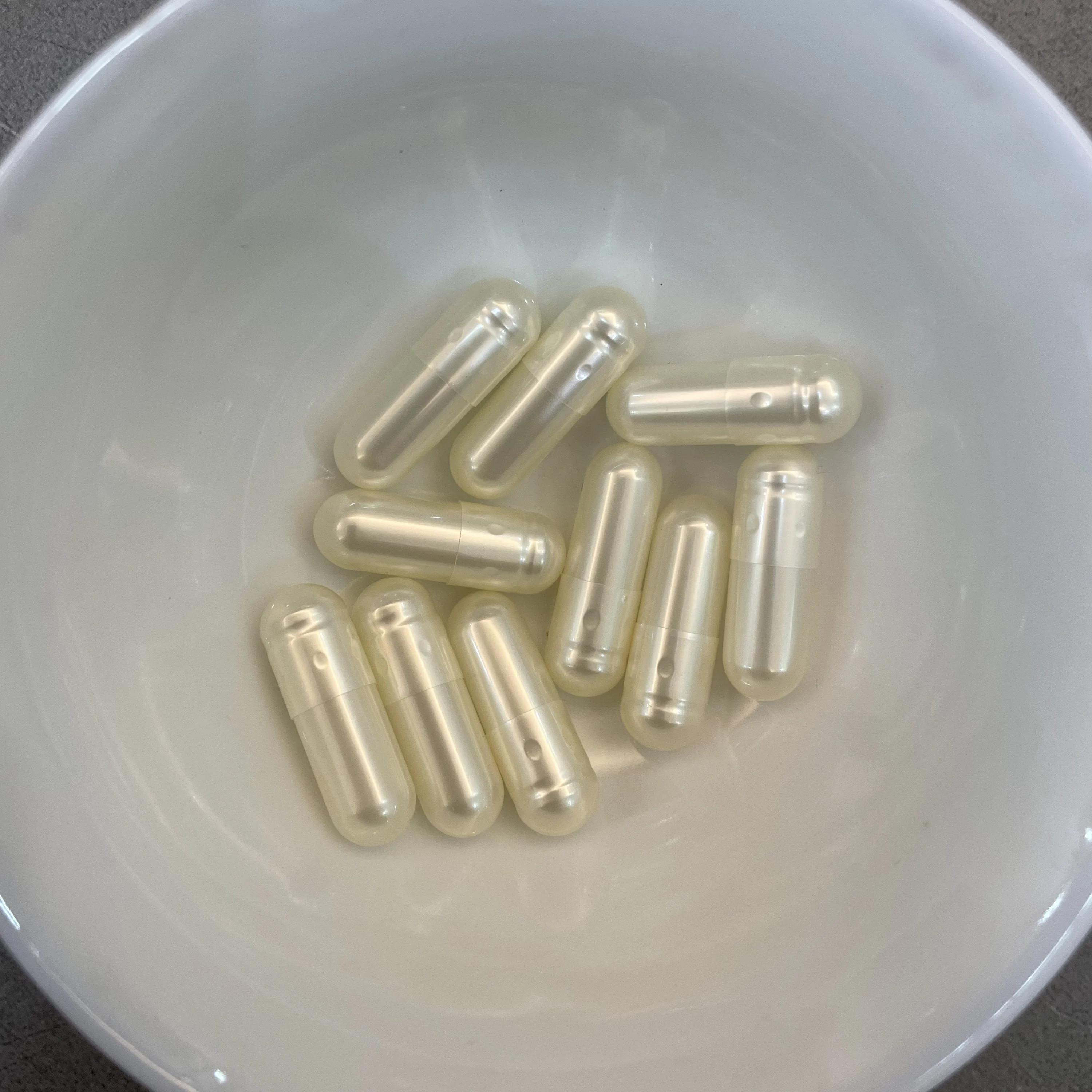 Halal Vegetarian Empty Hard Gelatin Capsules Pearl Enteric-coated Titanium-free HPMC GMP Certified Custom Logo