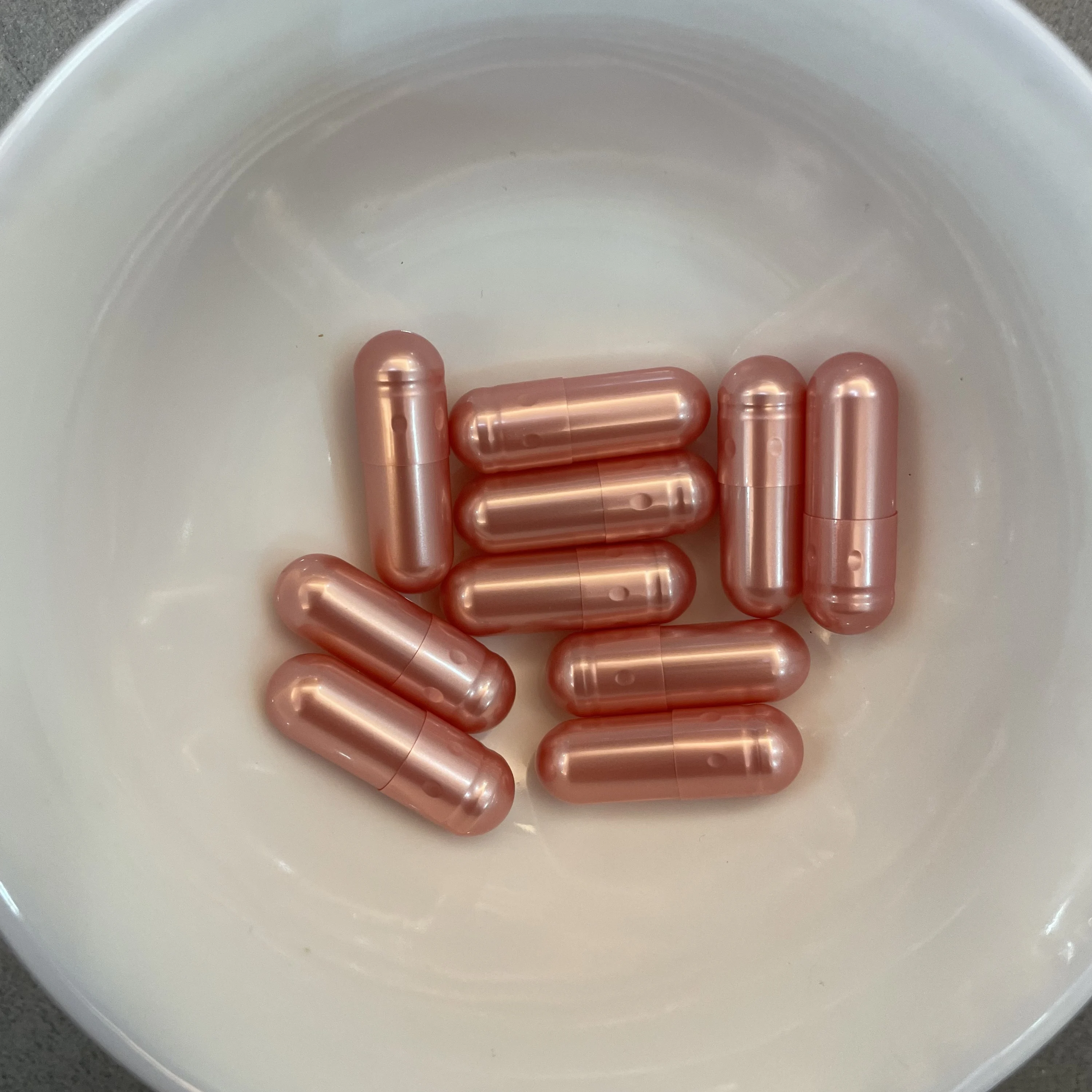 Halal Vegetarian Empty Hard Gelatin Capsules Pearl Enteric-coated Titanium-free HPMC GMP Certified Custom Logo