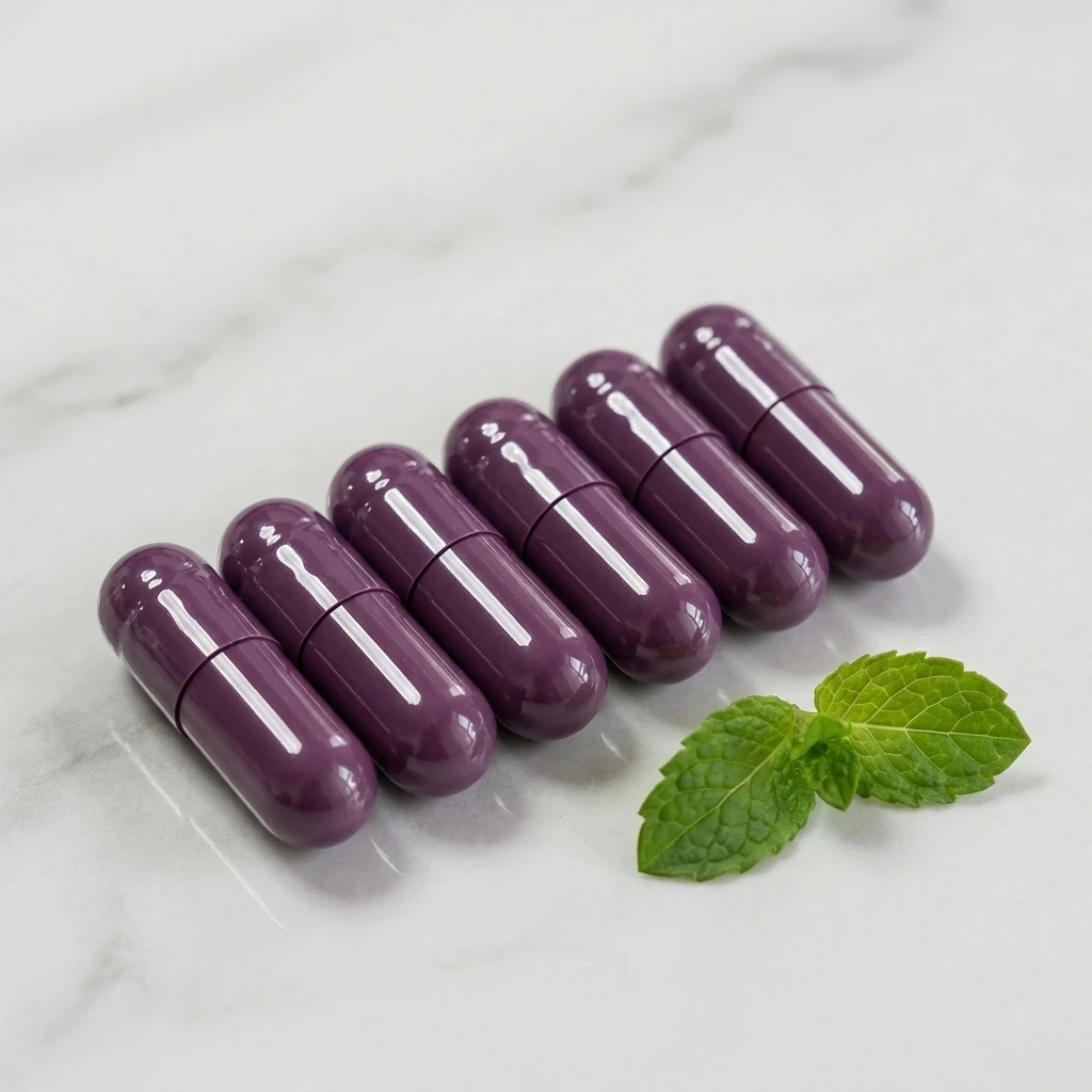 Supplement Capsules Hard Gelatin Capsule Opaque Violet Size 0 Empty Pill Gelatin Capsules