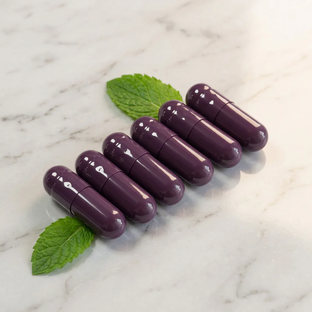 Supplement Capsules Hard Gelatin Capsule Opaque Violet Size 0 Empty Pill Gelatin Capsules