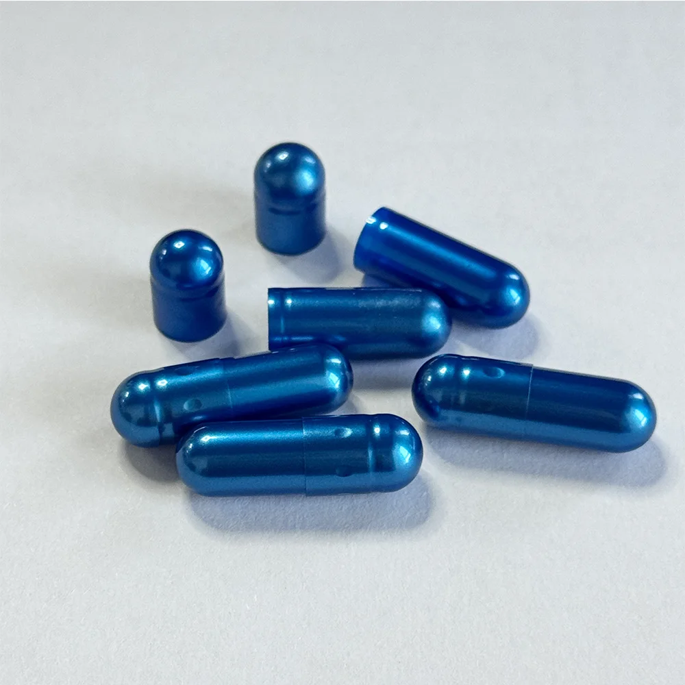 JPcaps Custom Metallic Pearl Color Gel Empty Pill Capsules Hard Gelatin Empty Capsule 00# 0# for Supplements