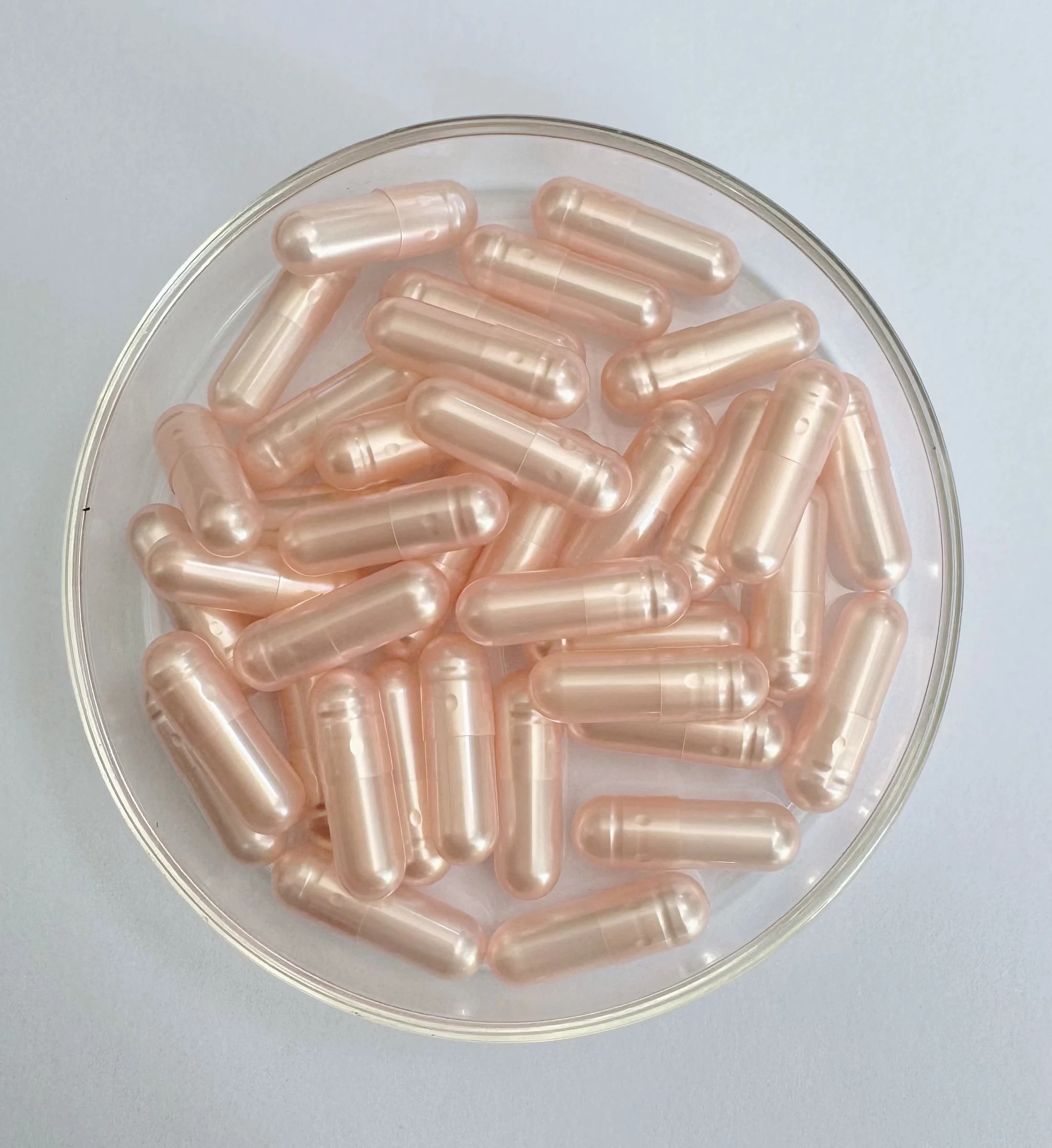 Pearl Light Pink Size 00 0 1 GELATIN Pharmaceutical Pearl Empty Hard Capsule Gelatin Shells