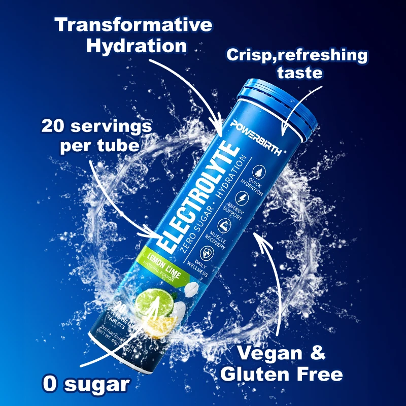 Nutrition Sports Supplements Pre-Workout Energy Drinks Tablet Private Label Hydration Effervescent Electrolyte Salt Tablets
