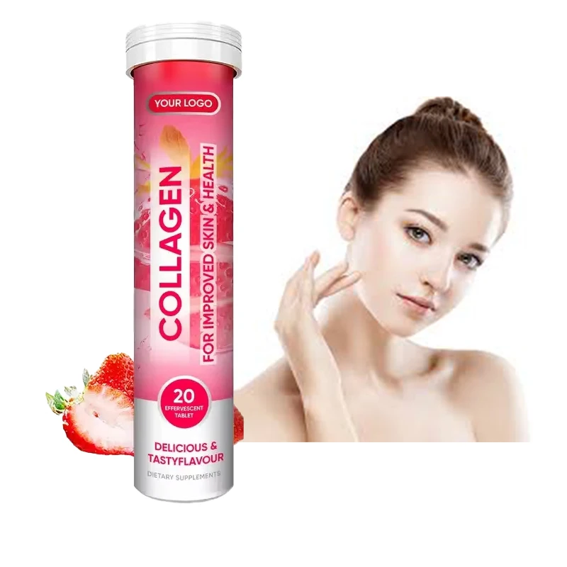 GMP Factory OEM Collagen Effervescent Skin Care Effervescent Tablet Supplements Private Label