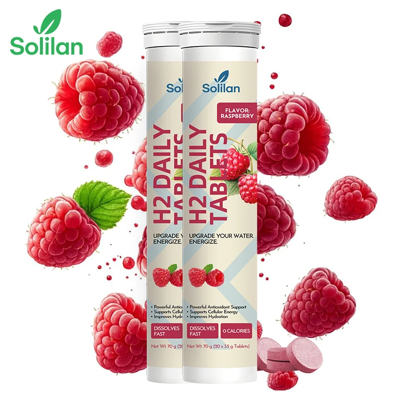 China Supplier Custom Formula Logo Package Magnesium Raspberry Effervescent Tablet Fast Dissolving Adult Sugar Free Natural
