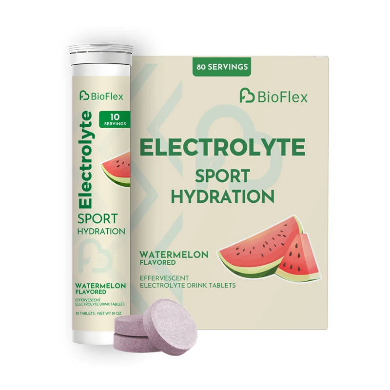 Wholesale Bulk OEM Private Label Natural Watermelon Flavor Sugar Free Effervescent Hydration Electrolytes Sports Supplements
