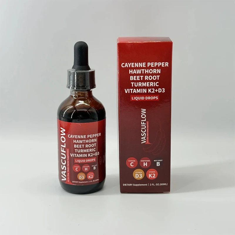 Perseek Cayenne Pepper Supplement Oral Liquid Drops Hawthorn Berry Vitamin D3 K2 Beet Root Powder Ceylon Cinnamon Turmeric Adult