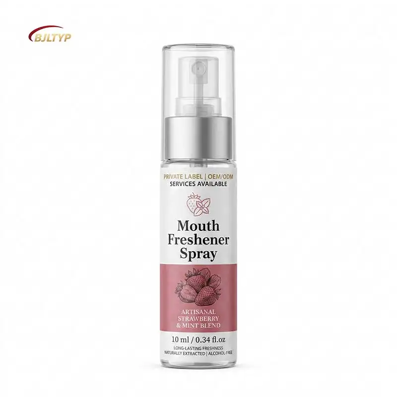Custom Breath Spray Fruit Scent Fast Odor Removal Pocket Size Hygiene Liquid Mouthwash Manufacturer OEM