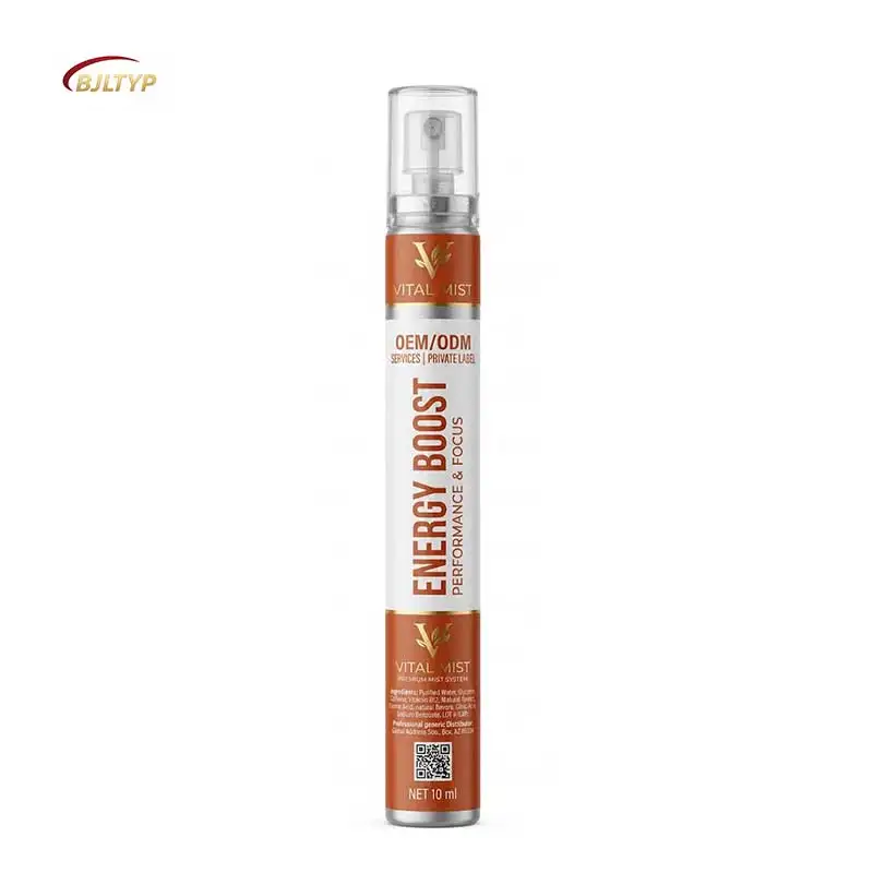 Private Label All Day Energy Breath Mist Work Vitality Accelerator Organic Cordyceps Extract Shooters Wholesale OEM