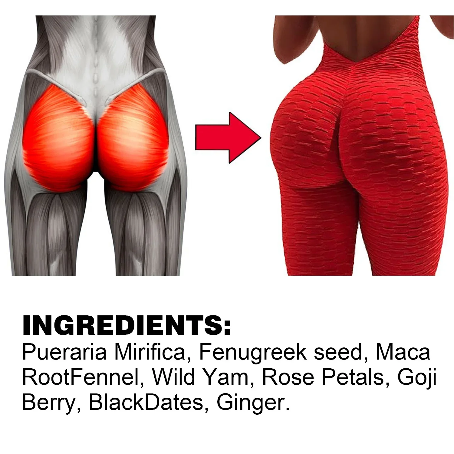 Custom Private Label Hip up Tea | Butt Enlargement Firming Herbal Powder 30 Counts Adult Wholesale
