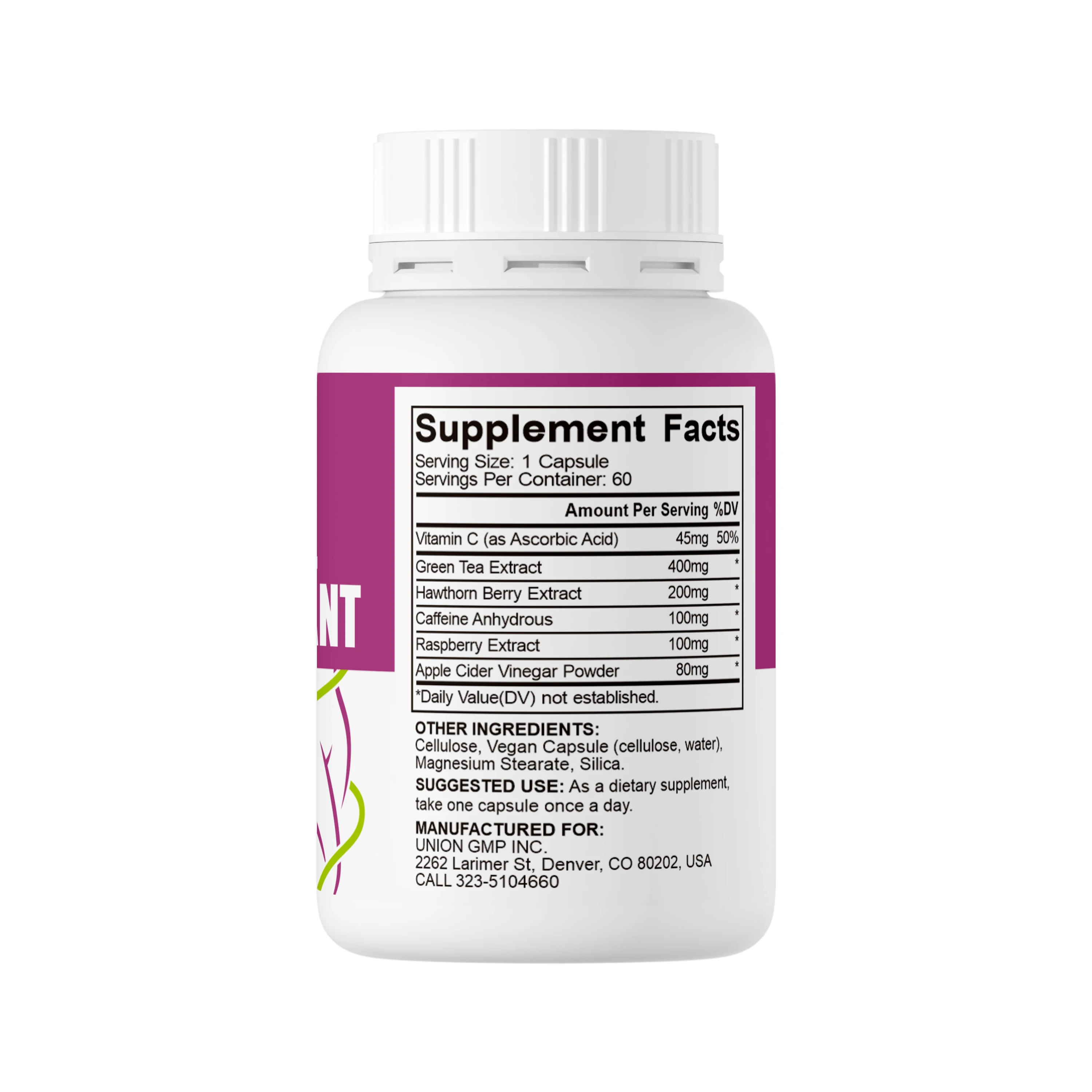 Metabolism Booster Appetite Suppressant Green Tea Extract Beverly Adult Weight Loss Supplement Reduce Cravings Support Fat Loss