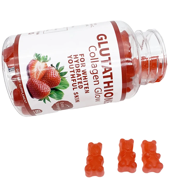 Collagen & Glutathione Glow Gummies: Brighten, Hydrate & Rejuvenate Skin - 60 Dietary Supplements