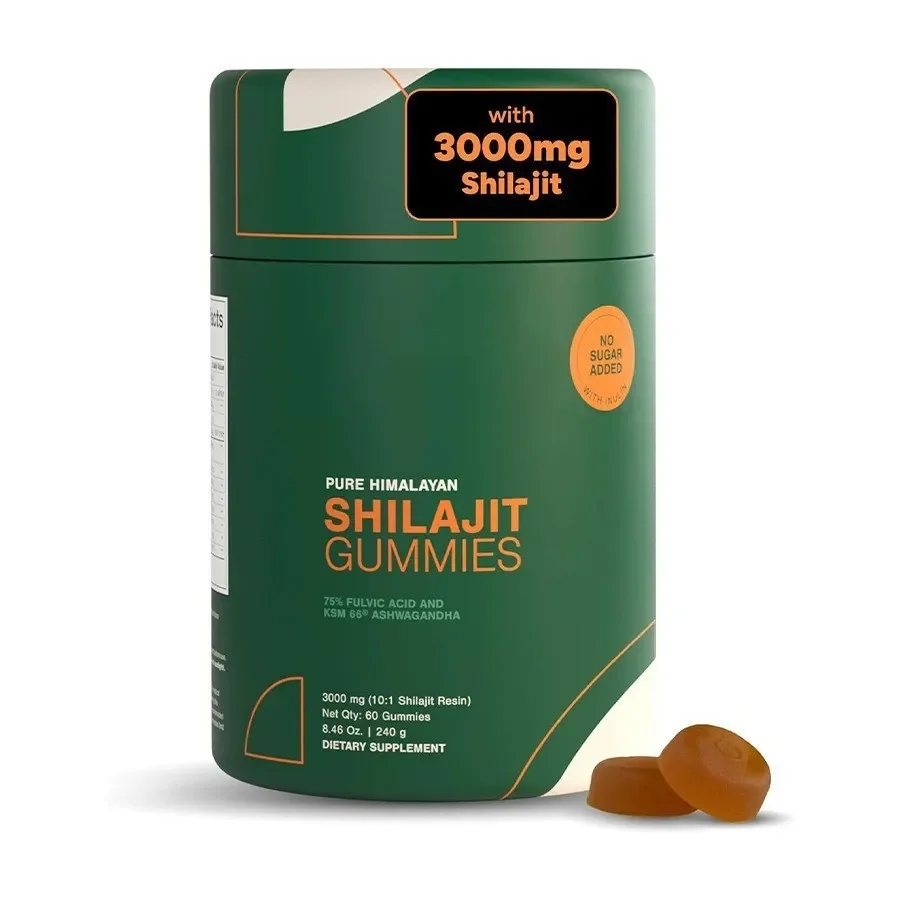 Hot Selling 10in1 Shilajit Gummies Non-GMO Herbal Supplement Ashwagandha Trace Minerals Men Women Sugar-Free Vegan Adult Immune