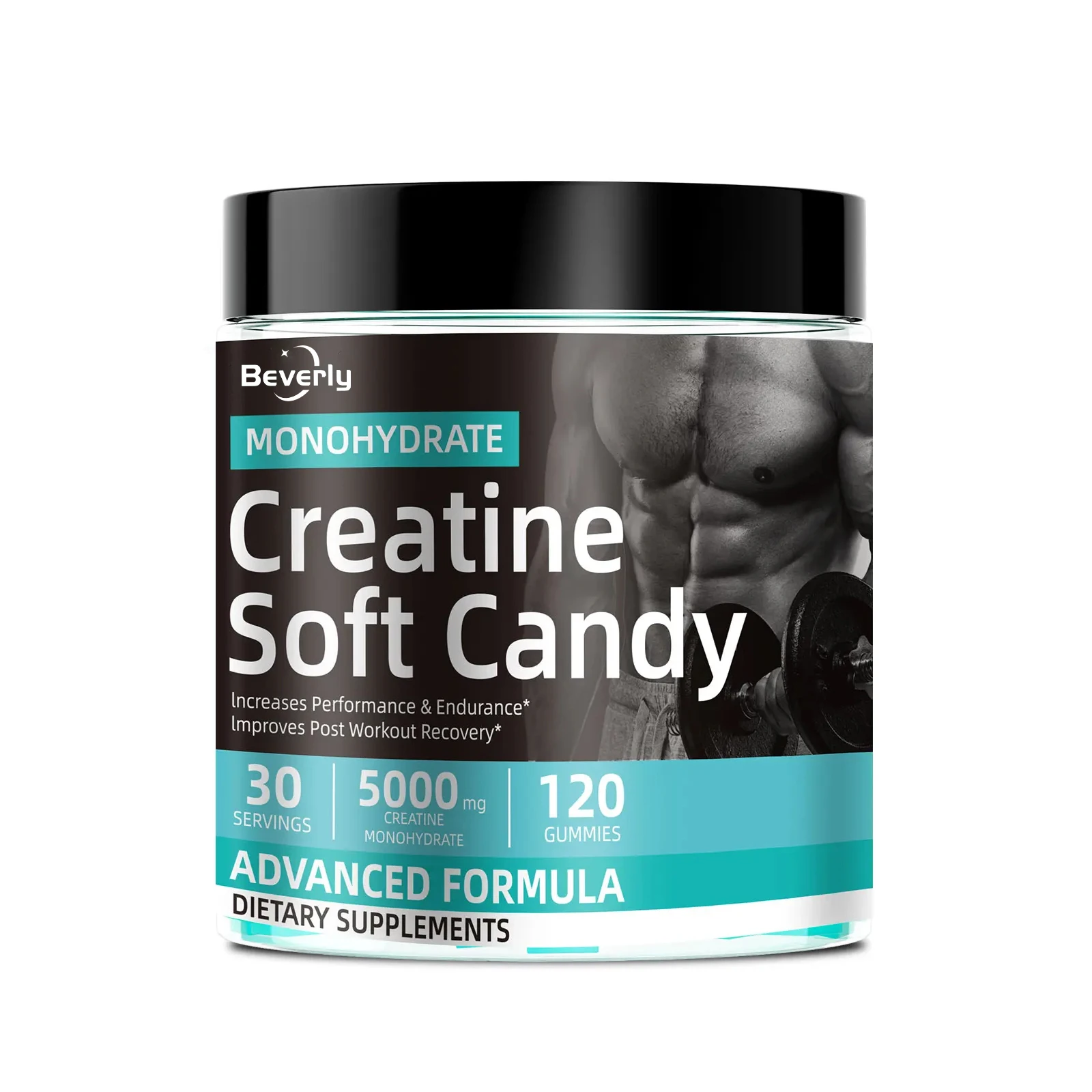 Creatine Monohydrate Gummies 5000mg for Adults Chewable Muscle Strength & Energy Management 120 Count