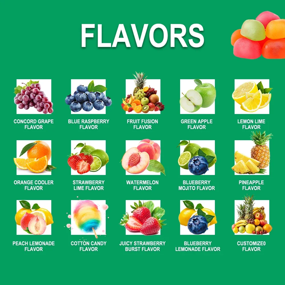Factory Supply Custom Adult Herbal Beauty Gummies OEM/ODM Manufacturer Immune Heart Health Energy Management Support 60-count