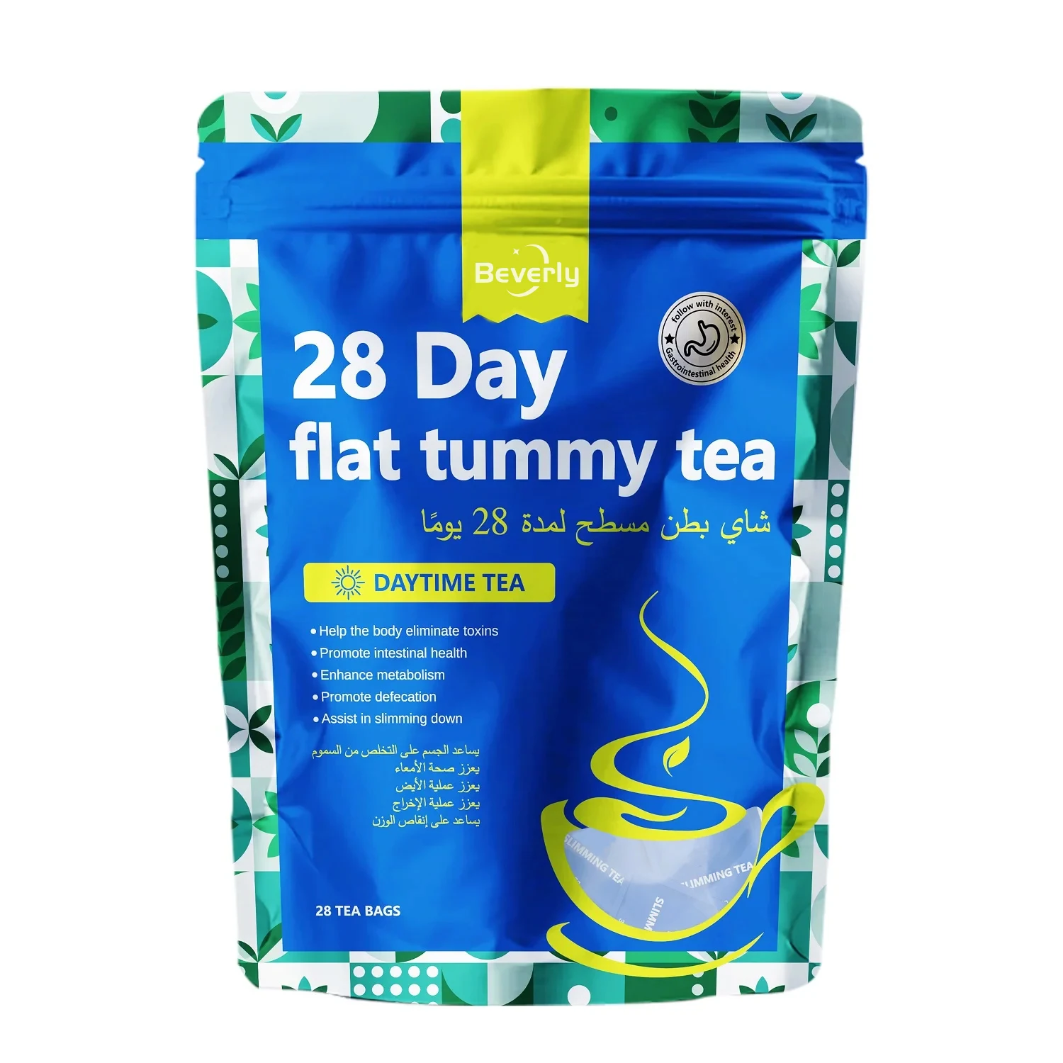 Custom Logo Manufacturer COA GMP Certified Adult for Tea Powder for Slimming and Waist Reduction
