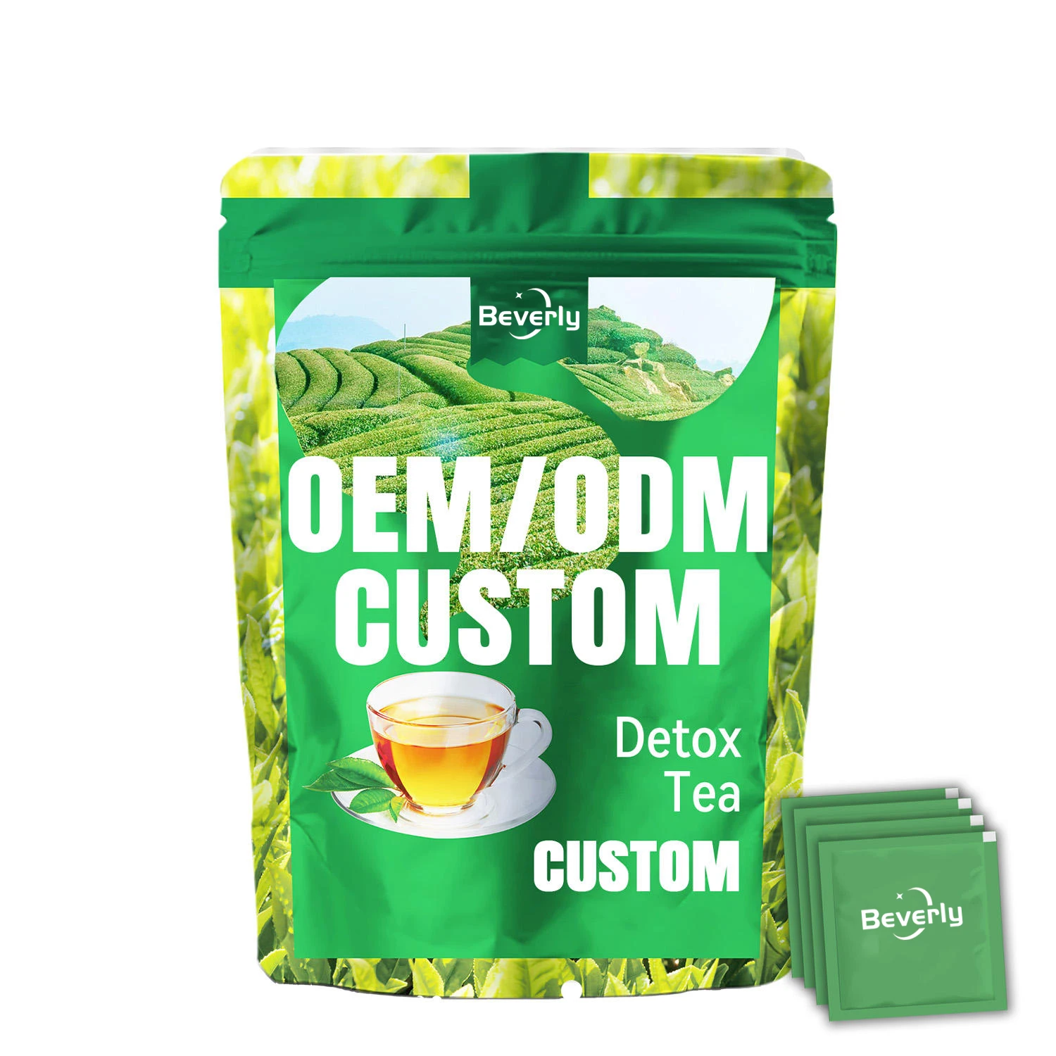 Herbal Powder OEM Tea with Packaging & Flavor Customization for Adults-Vegan Natural Immune Support ODM