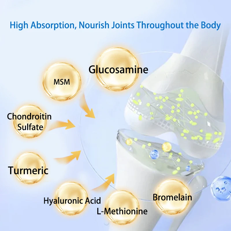 Perseek OEM/ODM Glucosamine Chondroitin MSM Vegetarian Tablets for Adult Use Improved Bone Density Immune Support Customizable