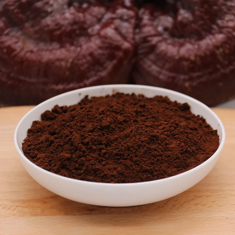 Best Quality Pure Reishi Mushroom Ganoderma Lucidum Shell Sporoderm Broken Ganoderma Lucidum Spore Powder