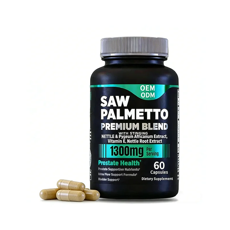 OEM Men's Prostate Health Supplement Saw Palmetto with Lycopene Capsules for Healthy Prostate Function and Urinary Support