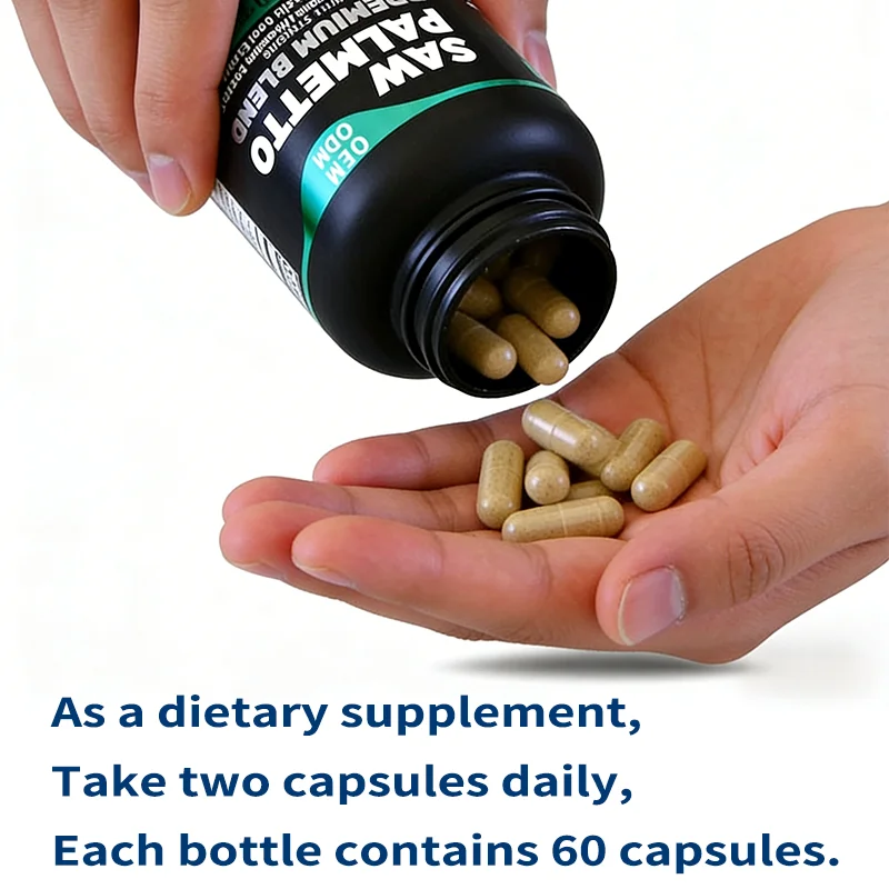 OEM Men's Prostate Health Supplement Saw Palmetto with Lycopene Capsules for Healthy Prostate Function and Urinary Support