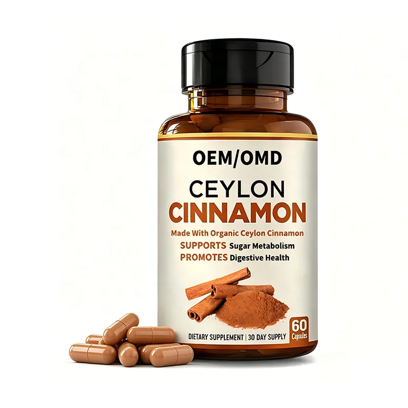 OEM ODM Ceylon Cinnamon Capsules Support Cardiovascular Health Antioxidant Cinnamon Extract Herbal Supplements