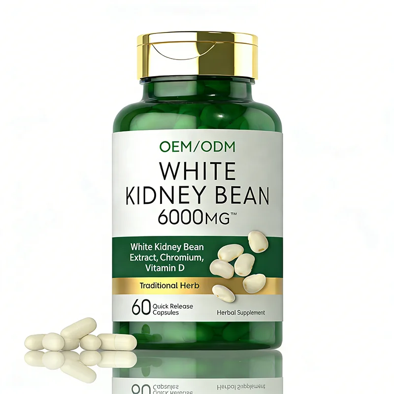 OEM ODM Carb Blocker Weight Management Capsules with White Kidney Bean Chromium Vitamin D Dietary Supplement