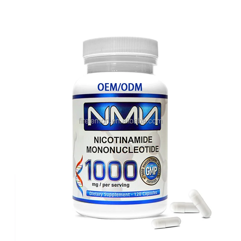 OEM NMN 1000mg Serving High Purity NMN Nicotinamide Mononucleotide NAD+ Precursor Anti Aging Energy Metabolism Support