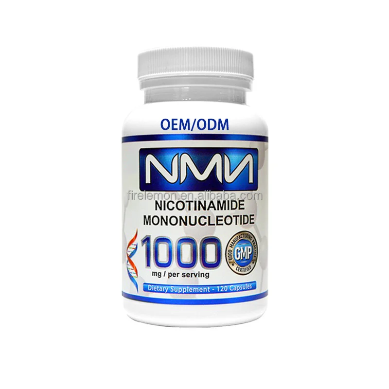 OEM NMN 1000mg Serving High Purity NMN Nicotinamide Mononucleotide NAD+ Precursor Anti Aging Energy Metabolism Support
