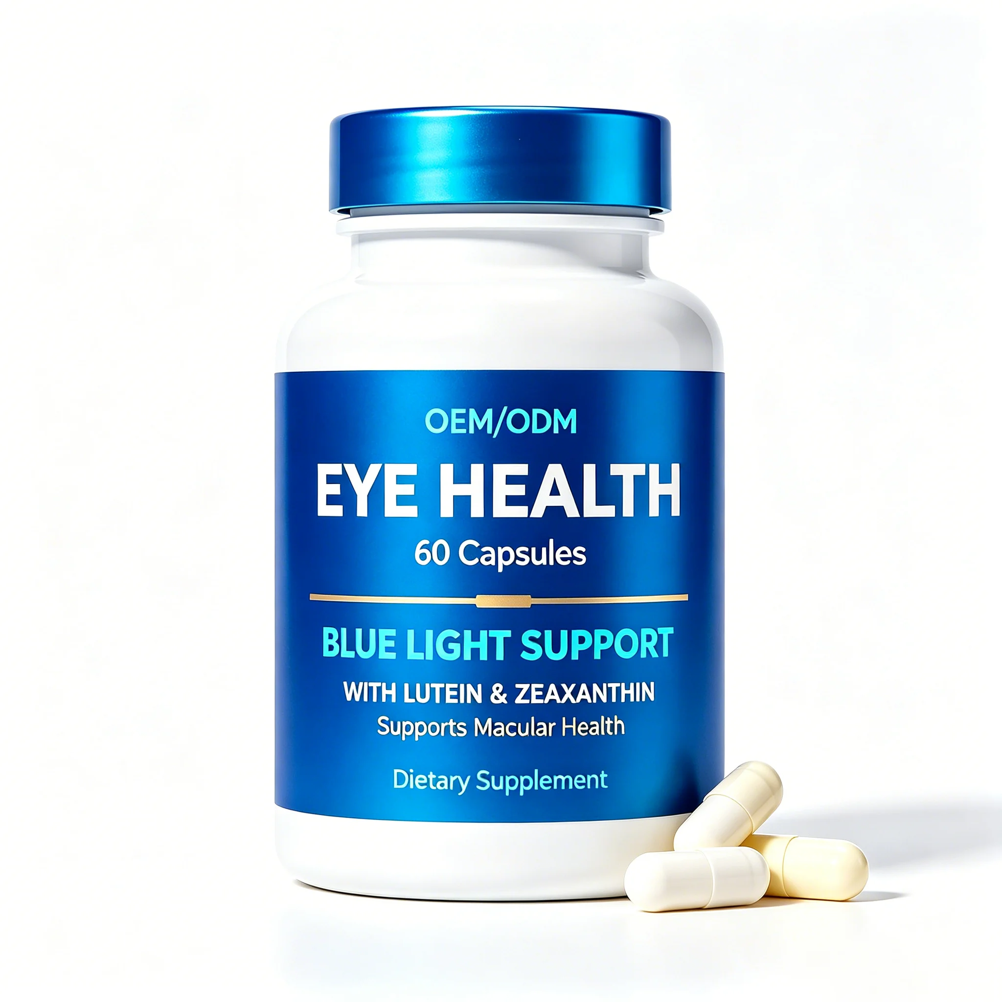 OEM Eye Vitamins Supplement with Lutein Zeaxanthin for Vision Macular Health & Dry Eyes Support Eye Health Capsules