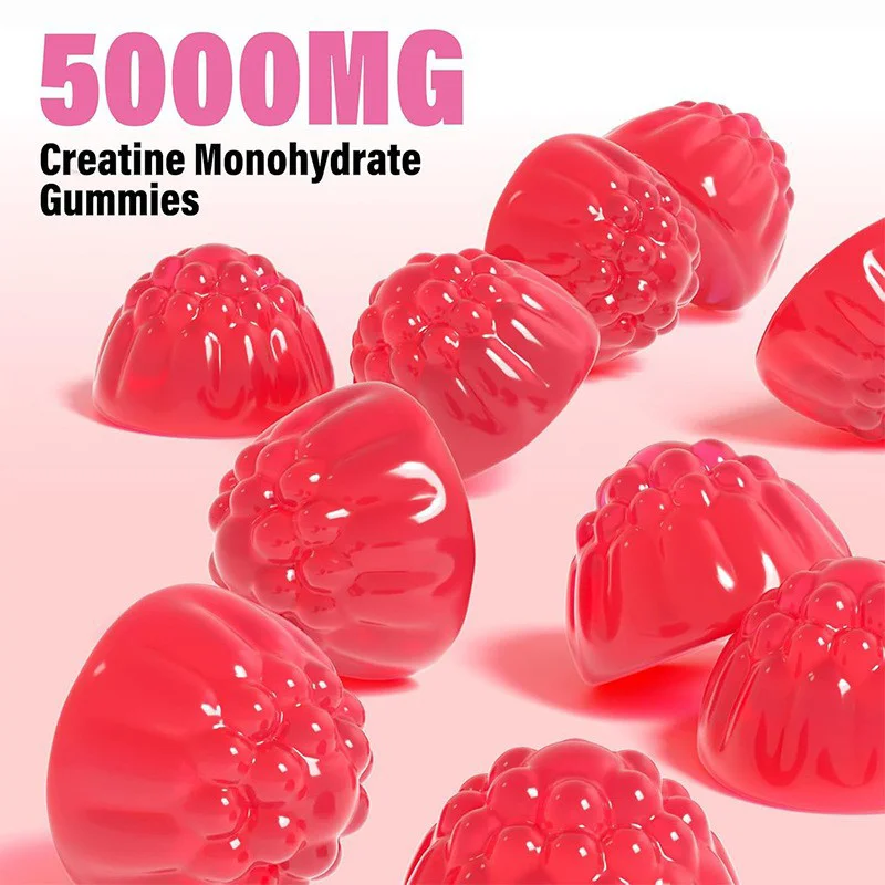 OEM ODM High Purity Creatine Monohydrate Gummies Adult Gym Supplement Enhanced Muscle Recovery Energy Booster Creatine Gummies