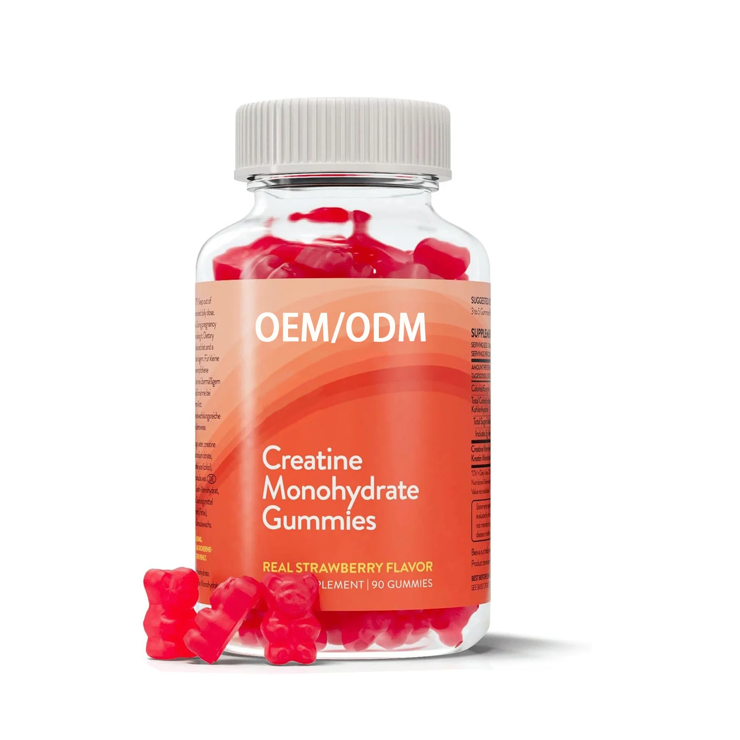OEM ODM High Quality Creatine Gummies OEM Creatine Monohydrate Food Supplement for Adults
