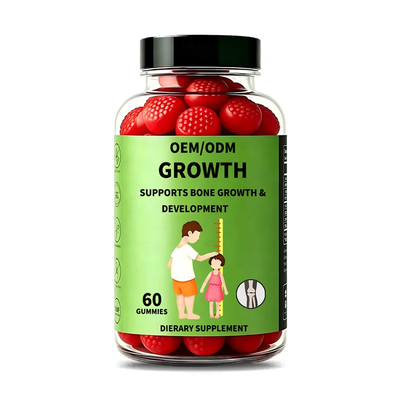 OEM ODM Growth Gummies Nutritional Vitamin Gummies Designed Specifically for Children Growth and Development Dietary Supplement