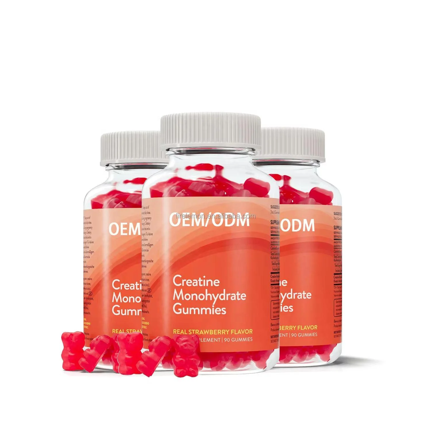OEM Pre Workout Creatine Monohydrate Gummies Sports Nutrition Health Supplements in Bear & Rubber Bullet Forms Gummy for Adults