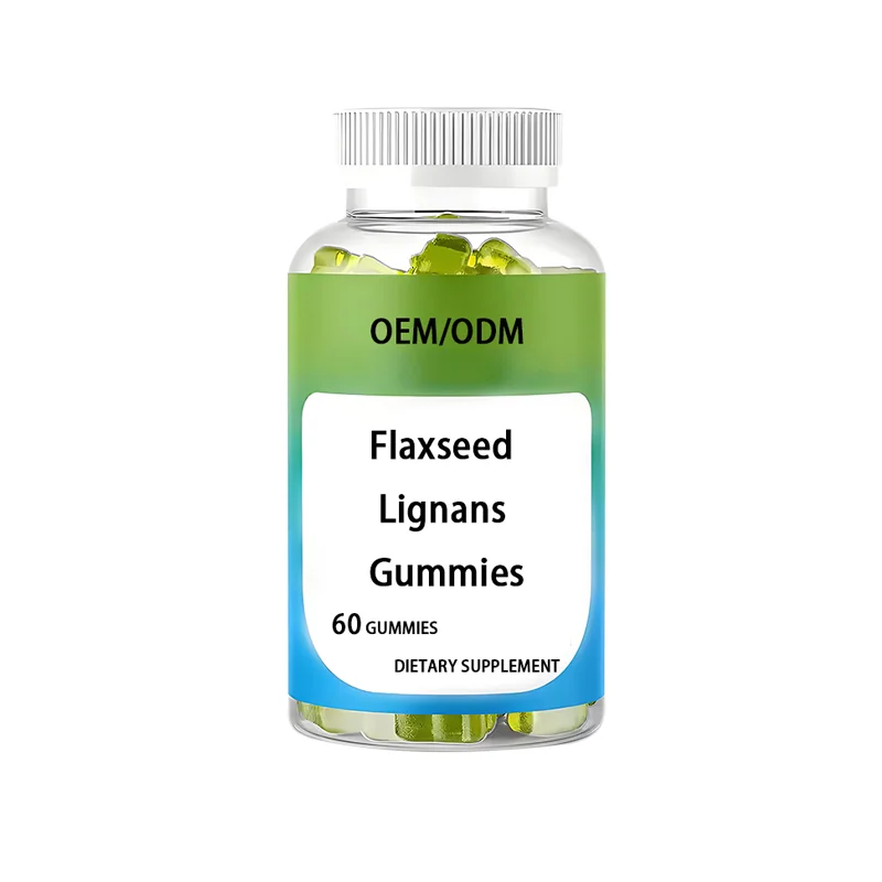 OEM Flaxseed Lignans Vitamin Supplements Women's Health Care Soft Gummies Reduce Menopausal Hot Flashes Balance Hormones