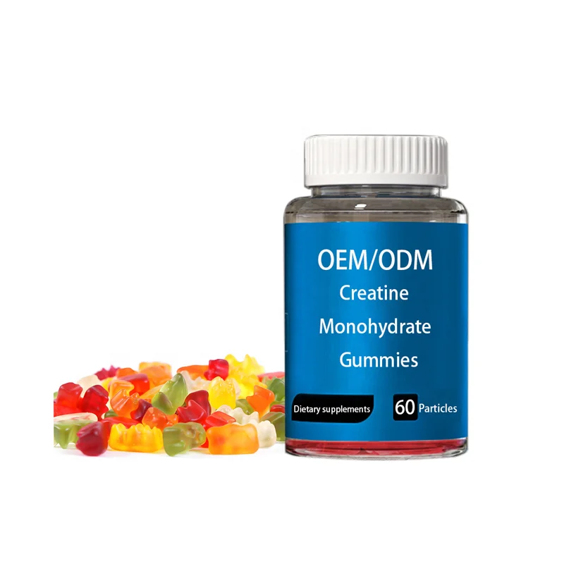 OEM Food Supplements Adult Fitness Sports Nutrition Creatine Monohydrate Gummies for Explosive Strength Building