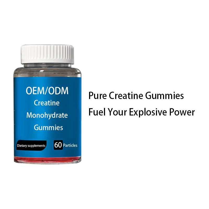 OEM Food Supplements Adult Fitness Sports Nutrition Creatine Monohydrate Gummies for Explosive Strength Building