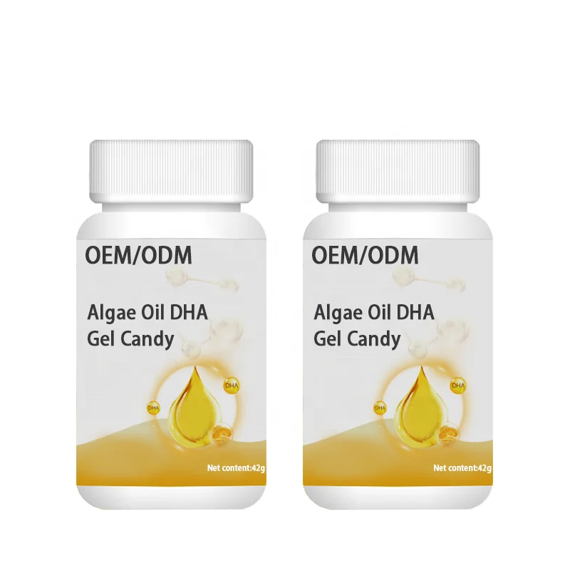 OEM High Purity Algae Oil DHA Gummy Candy High Absorption DHA Softgel Capsule for Brain & Eyes Health Dietary Supplements