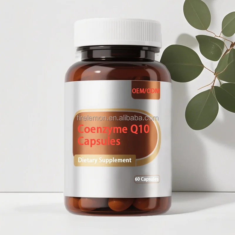 OEM High Quality Coenzyme Q10 Capsules Antioxidant Softgels Free Radical Scavengers & Cellular Energy Food Supplements