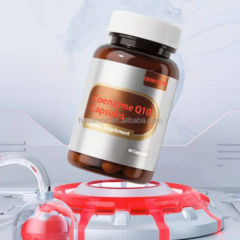 OEM High Quality Coenzyme Q10 Capsules Antioxidant Softgels Free Radical Scavengers & Cellular Energy Food Supplements