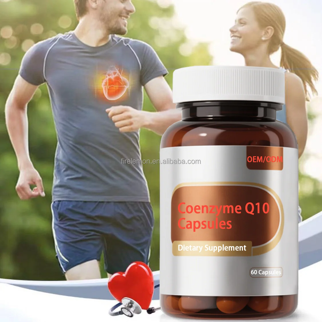 OEM High Quality Coenzyme Q10 Capsules Antioxidant Softgels Free Radical Scavengers & Cellular Energy Food Supplements