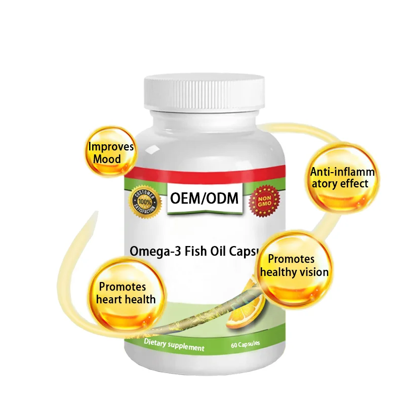 Omega 3 Deep Sea Fish Oil Softgel Capsules Rich in EPA & DHA Triglycerides Supports Heart Brain & Joints for Adults