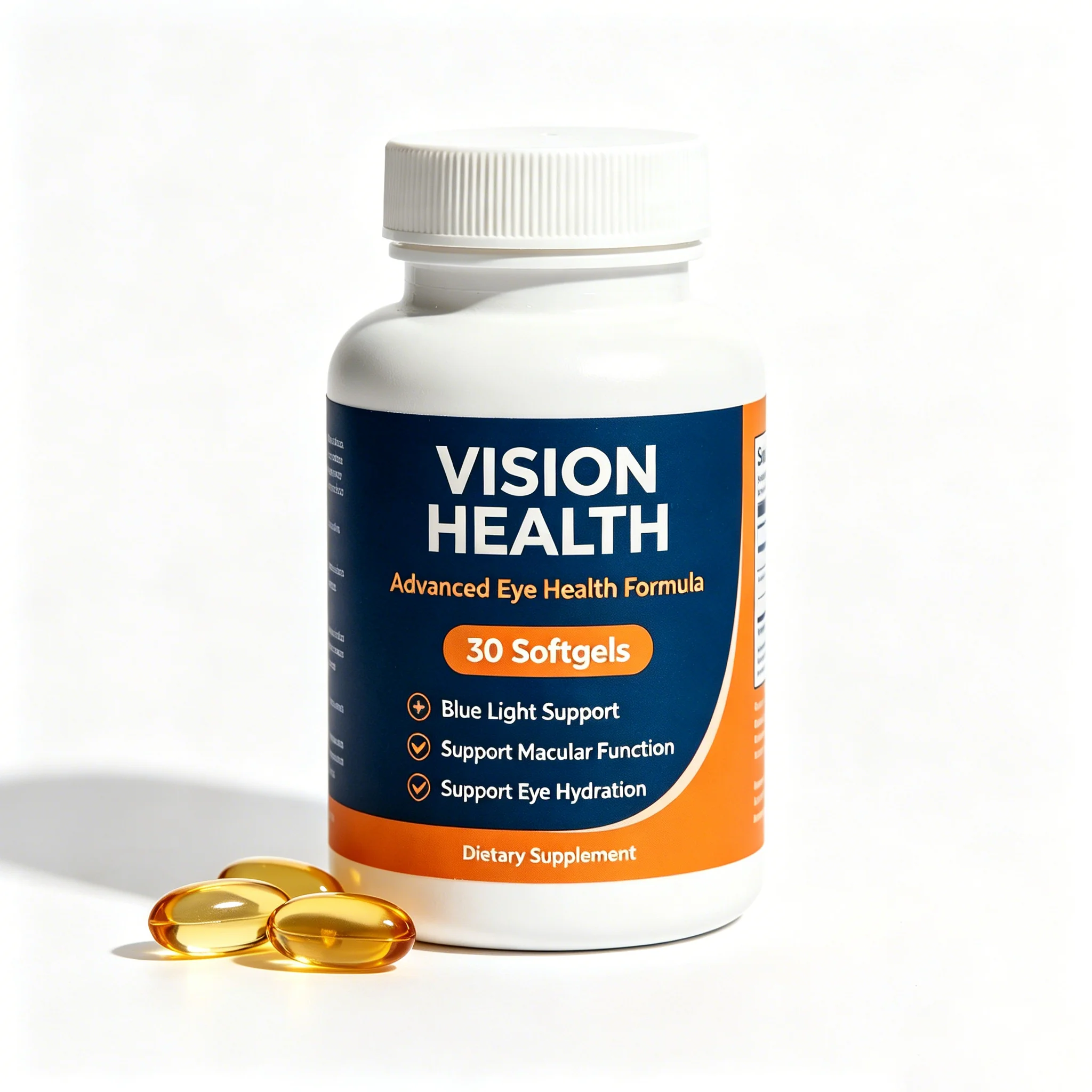 OEM Eye Supplement with Lutein & Zeaxanthin Softgels Supports Vision Health Care Everyday Eye Strain & Occasional Dry Eye