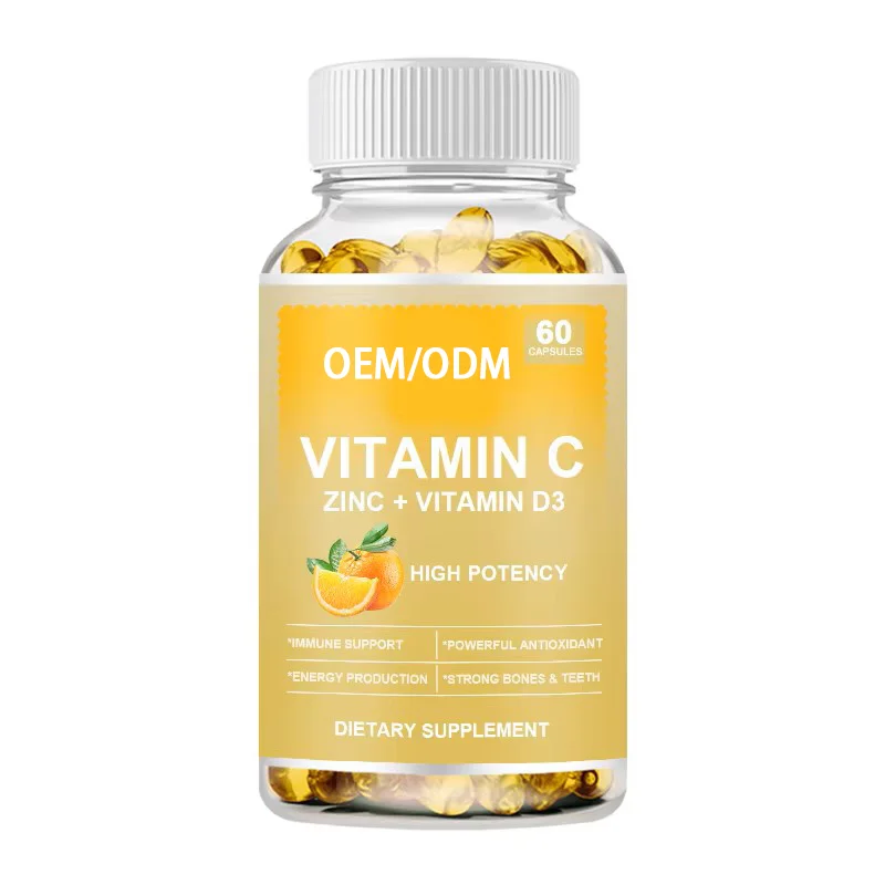 OEM ODM Food Supplement Booster Vitamin C Zinc Echinacea Soft Capsules Vitamin Softgel for Immune Support