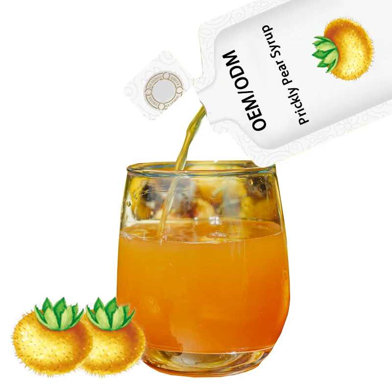OEM ODM Hot Selling Prickly Extract Prickly Pear Syrup Natural Antioxidant Healthy Drink with Vitamin Food Supplements